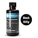 ANYCUBIC 3D Printer Resin, 405nm SLA UV-Curing Resin with High Precision and Quick Curing & Excellent Fluidity for LCD 3D Printing (Black, 500g)