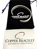 Pewter Copper Bracelet for Arthritis - Guaranteed 99.9% Pure Copper Magnetic Bracelet Men Women | 6 Powerful Magnets | Effective Relief of Joint Pain, Arthritis, RSI, Carpal Tunnel. (Single Bracelet)