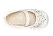 DREAM PAIRS Girls Mary Jane First Communion Flat Shoes, Ivory - 11 Little Kid (Aurora-03)