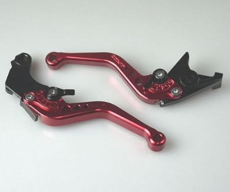 Amazon 汎用品 ブレーキクラッチレバー レッド 赤 カスタム バイク パーツ 交換 Cbr250rr Nsr250r Cb400sf Vtr250 ニードネットワーク 車 バイク 車 バイク