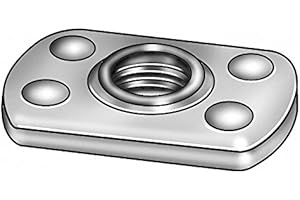 Weld Nut 1/4-20 Tab Base ST Plain PK50