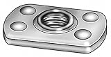 Weld Nut, 1/4-20, Tab Base, ST, Plain, PK50