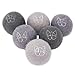 OKPET Modern Animal Set of 6 Wool Felt Ball Toys with Jingle Bell for Cats and Small Pets. Handmade, Natural, Eco-Friendly, Fun Play Toy