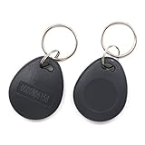 THONSEN 10pcs 125KHz EM4100 RFID Key Fobs(Grey) - Read Only, Not Rewritable and Not Programmable