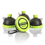 Protein Funnel Keychain 4-Pack; Water Bottle Funnels for Supplements, Portable Protein Powder Container for Gym and Travel, Pre-Workout Fitness Funnels