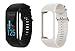 Polar A370 (Black, Medium/Large) GPS Fitness Band Bundle with Extra Silicone Band (White) & PlayBetter Portable Power Bank (2200mAh) | On-Wrist Heart Rate, 24/7 Activity Tracker