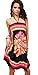 Honeystore Women's Boho Sunflower Print Summer Island Beach Casual Dress