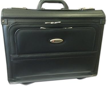 Durable PU Wheeled Laptop Pilot Case Black Colour 7103 Eminent