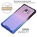 BAISRKE Galaxy S9 Case, Shock Absorption Flexible TPU Soft Edge Bumper Anti-Scratch Rigid Slim Protective Cases Hard Plastic Back Cover for Samsung Galaxy S9 - Black Blue Gradient