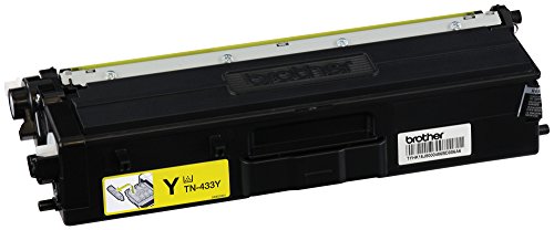 Brother Printer TN433Y High Yield Toner-Retail Packaging , Yellow