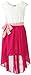 ZUNIE Big Girls' Lace to Chiffon Dress with Double Tulip Skirt