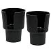 Gadjit Cup Keeper Adapter (Black, 2 Pack) Expands Car Cup Holder &frac12;" to Hold Mugs, Convenience Store Cups, Water + Soda Bottles with Diameters from 3" to 3.5" and Up to 8-9" High primary