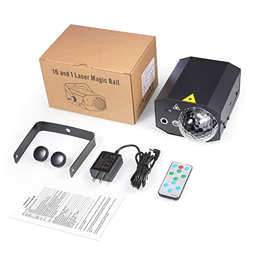 LITAKE Disco Ball Party Lights - 2-Pack LED Strobe Lights With Remote & Sound Activation