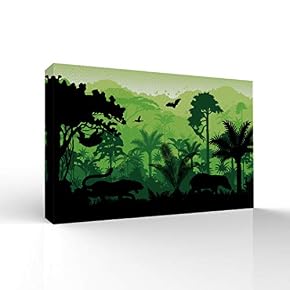 Quiet Tropical Forest Home Artwork for Living Room Bedroom