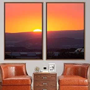 signwin 2 Piece Framed Canvas Wall Art Beautiful...