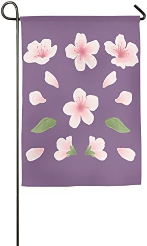 Sakura Purple Summer Beach Outdoor Decor Garden Flag 12 X 18 Without Holder And Polese Yard Flags