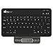 7 Colors Wireless Keyboard, EC Technology Universal Slim Portable Backlit Bluetooth Keyboard with Built-in Rechargeable Battery for Smartphones, Windows, PC, Tablet - Black