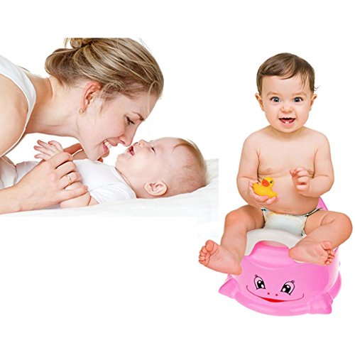 Botrong Children Portable Toilet Baby Outdoor Travel Potty Folding Chair (Pink) - Thumbnail 3