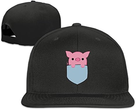 UNISEX Pocket Pig Snap Back Hat Black One Size