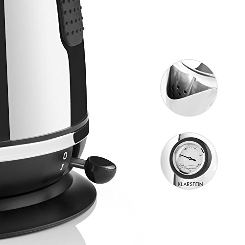 Klarstein - Aquavita Chalet, Wasserkocher, Teekocher, Retro Wasserkessel Design, 1,7 Liter, 2200 Watt, kabellos, Vintage… – Bild 4