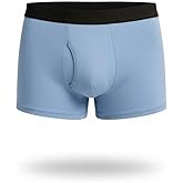ayaecofashion Men's Organic Pima Cotton Boxer Briefs Fly | Sky Blue/L