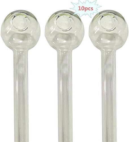 SJM&B 10 Pcs Fragnance 4" Heavy Glass Oil Tube (10 Pack)