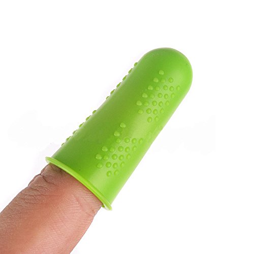 Oopsu 5 PCS Finger Guards,Thermal Thimbles,Silicone Thermal Insulation Finger sleeve,Finger Protectors,Heat resistant up to 600 degrees