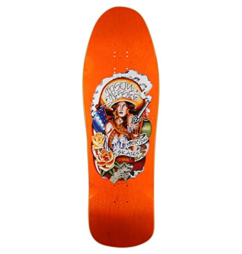 Suicidal Skates Jason Jessee Reissue Orange Metallic Old School Skateboard Deck - 10" x 32"