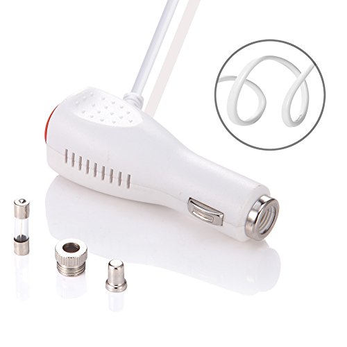 URANT 120W 3-Socket Cigarette Lighter Adapter Multi Charging Adapter Car Power Adapter DC Outlet Splitter with 12V/24V Dual USB 4.8A Car Charger for GPS Mp3 Cell Phone iPhone Samsung Galaxy(Silver) - Thumbnail 3