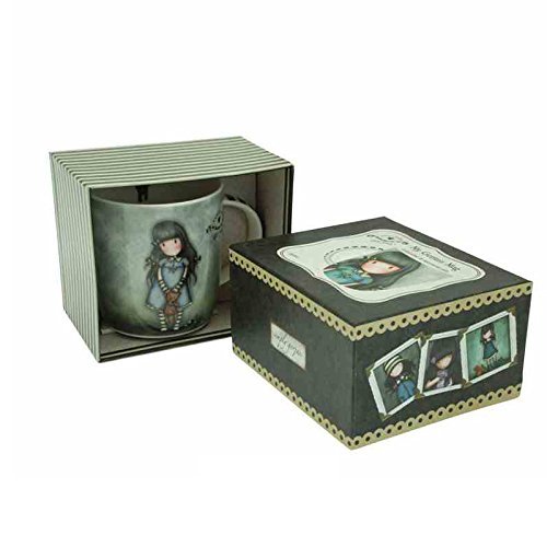 Santoro Gorjuss - Gift Boxed Mug - Cute Forget Me Not Artwork Girl Teddy Mug by Gorjuss