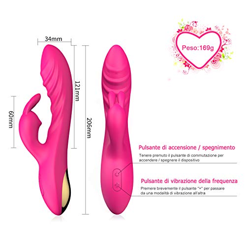 Vibratori-Sessuali-Per-Donna-Massaggiatore-Cordless-Ricarica-USB-Portatile-12-Modalita-100-Impermeabile-Massaggiatore-per-Schiena-o-Collo