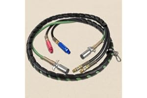 NATIONAL DRIVETRAIN 12' 3-IN-1 WRAP - 7 WAY ELECTRICAL TRAILER CORD CABLE ABS & AIR LINE HOSES