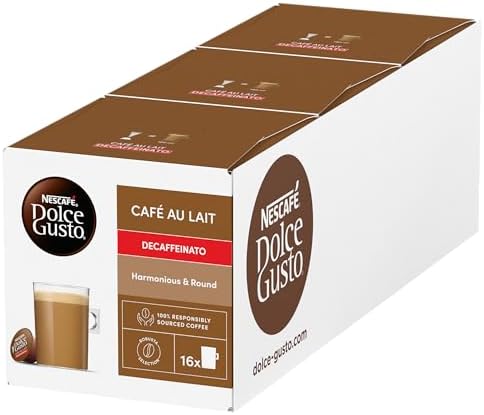 NESCAFÉ DOLCE GUSTO Café Au Lait Decaffeinated Coffee Pods Pack of