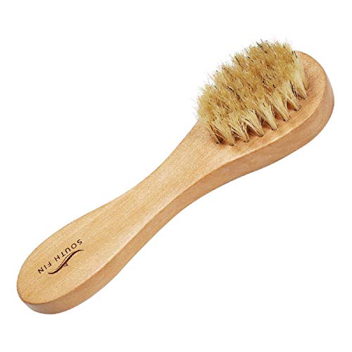 Putars Facial Brush Waterproof Facial Cleansing Brush for Gentle Exfoliation and Deep Scrubbing New Natural Bristle Dry Skin Exfoliation Brush Massager Face Brush Body Brush Face Brush