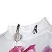 QinYing Women Breathable Cycling Jersey Red Flower Shirt Short Sleeve XXL