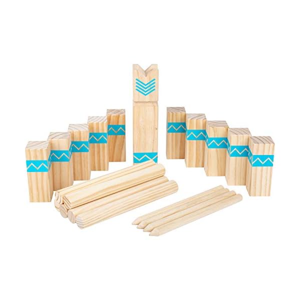 small foot Wikingerspiel Kubb Active, aus FSC 100%-zertifiziertem Holz, Outdoorspiel für die ganze Familie, 12036