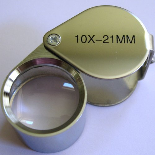 2pcs 10x 21mm JEWELERS EYE LOUPE MAGNIFIER magnifying glass