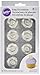 Wilton 8-Pack Rose Icing Decorations, Medium, White