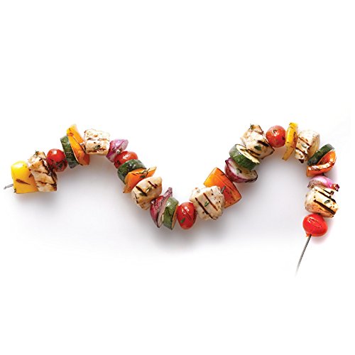 Fire Wire Stainless Steel Flexible Barbecue Skewer, Set Of 4