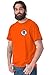 Brisco Brands Goku Vegeta Kai Symbol Master Anime Show T Shirt Tee Orange