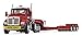 First Gear 1/50 Scale Diecast Collectible Komatsu Red/Red Kenworth T880 with Tri-Axle Lowboy Trailer (50-3392A)