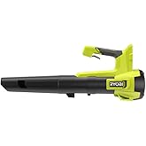RYOBI ONE+ 18V 100 MPH 350 CFM Cordless Variable-Speed Jet Fan Leaf Blower (Tool Only) PCLLB01B