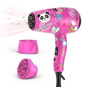 Deogra Secador de pelo pequeño y compacto portátil de 1000 W, mango  plegable, 2 ajustes, difusor y concentrador, bolsa de almacenamiento, doble  voltaje, regalo para niños : Todo lo demás - Amazon.com