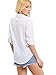 SheIn Women's Button Down Long Sleeve Blouse Shirt Top Small White