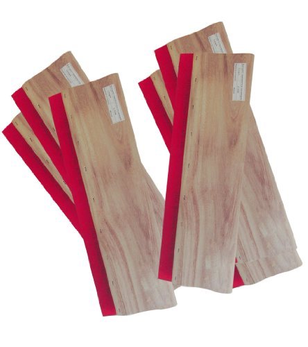 6 pcs 9.4" (24cm) Silk Stencil Printing Squeegee Wood Screen Ink Scraper 007345
