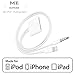 ME 30 Pin to 8 Pin Cable Adapter Converter with 3.5mm Audio Connector for iPhone 5/5s/6/6s/iPod Touch/iPad Air, iPad Mini, White
