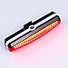 Bike USB Rechargeable Tail Light - Waterproof Safety Warning Bicycle Tail Light, Ultra Bright LED 150ft Light Visibility 6 Modes,500mAh 6 hrs (Max) Easy Install on Mountain Bike, Helmets