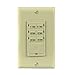 ENERLITES Countdown Timer Switch for bathroom fans and household lights, 1-5-10-15-20-30 Min Settings with Manual Override, Always On Blue LED, Neutral Wire Required, UL Listed, HET06A-R-I, Ivory