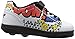 Heelys Girls Dual Up x2 Sneaker, White/Black/Multi, 4 Little Kid