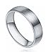 Greenpod 6mm Tungsten Carbide Wedding Band Promise Rings Domed Round Brushed Comfort Fit Size 9